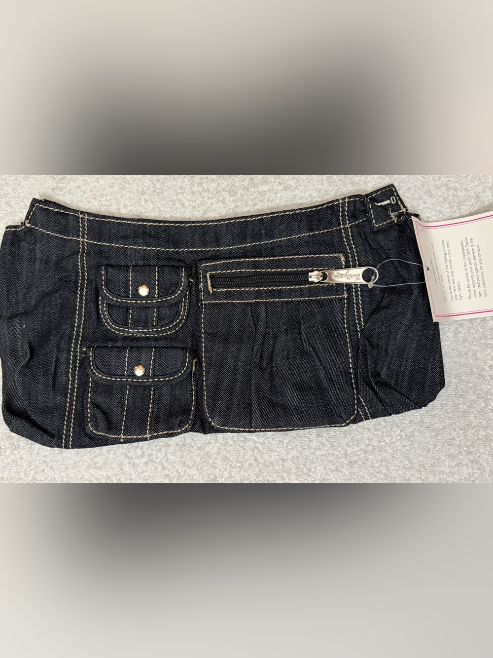 NWT thirty-one Fitted Elite Purse Skirt Dark Dark Denim 3497249A Deadstock